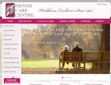 Tablet Screenshot of henniscarecentre.com